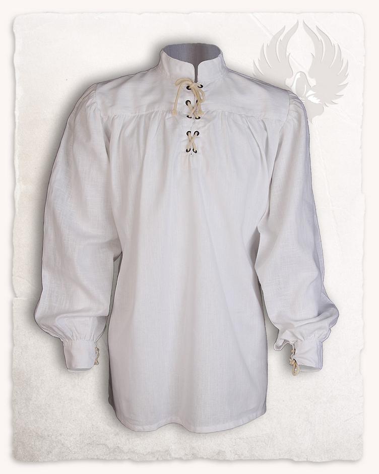 Shirt, Ansgar, Linen, White
