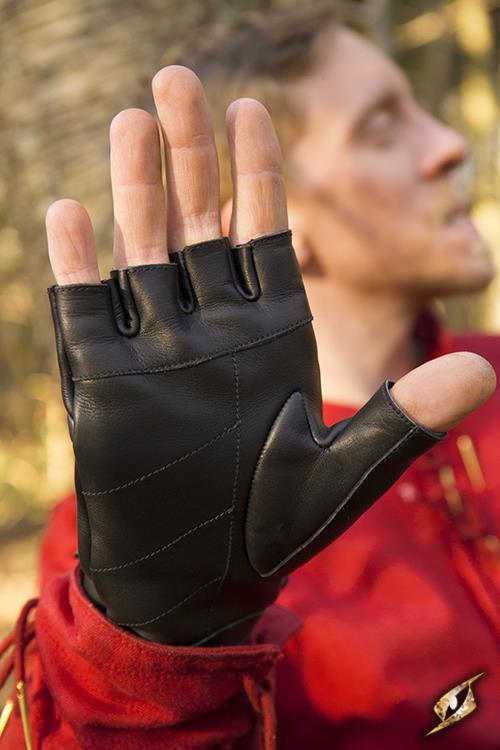 Thieves Gloves, Leather, Black - 1