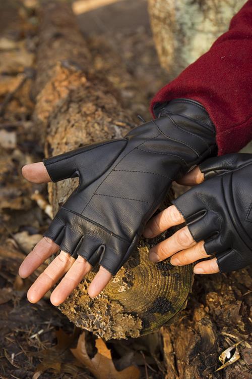 Thieves Gloves, Leather, Black - 2