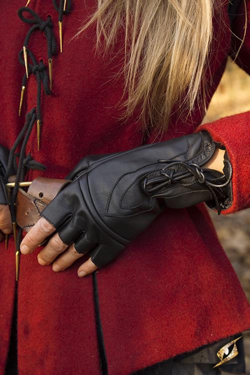 Thieves Gloves, Leather, Black - 3