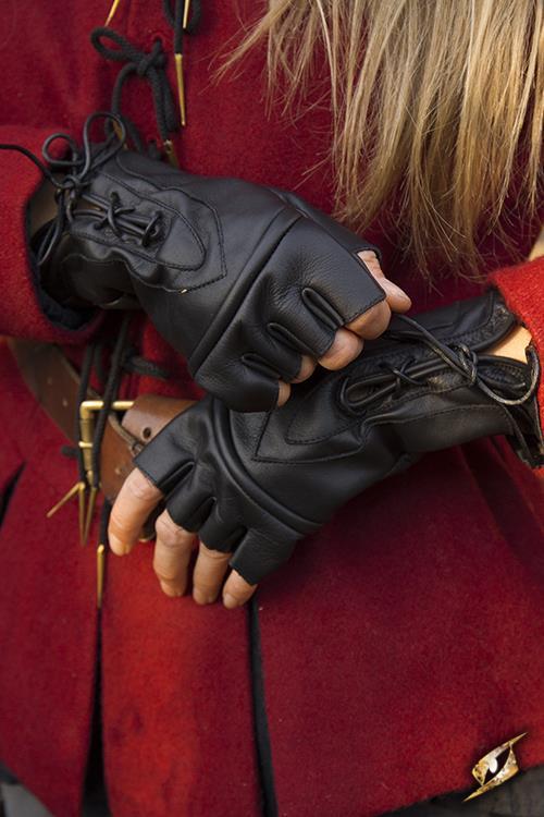 Thieves Gloves, Leather, Black - 4
